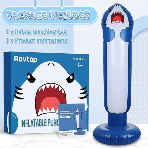 Kids Inflatable‎ Punching Bag Toy | Boxing & Karate Practice Fun - Picture 1 of 2